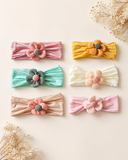 Pack of 6 everyday flower headbands