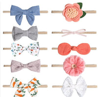 Pack of 10 assorted baby headbands style 11