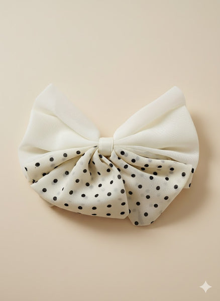 Polka dots Bow Hair Clip