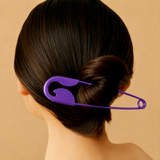 Safety Pin bun clip