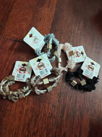 Pair of organza mini scrunchie