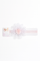 Soft cotton everyday baby headband rose bud on flower