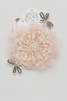 Pearly flower fascinator hairclip