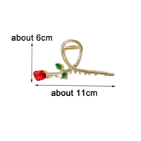 Large red rose bud clutcher
