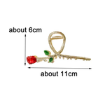 Large red rose bud clutcher
