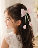 Medium fascinator tulip bow with beads lining