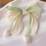 Large fascinator tulip bow