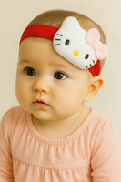 Soft cotton everyday baby headband kitty