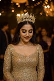 White stones tiara crown