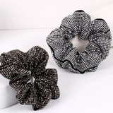 Premium Rhinestone Hair Scrunchies (Set of 2)