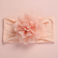 Soft cotton everyday baby headband large flower