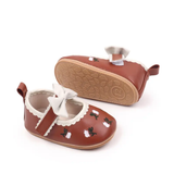 PU leather booties - brown
