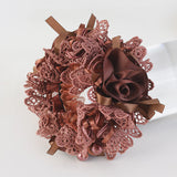 Lace rosette scrunchie