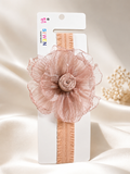 Fascinator large flower with bud baby headband
