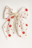Random dots Bow Hair Clip