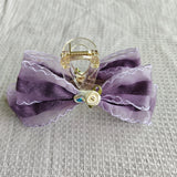 Large organza bow clutcher