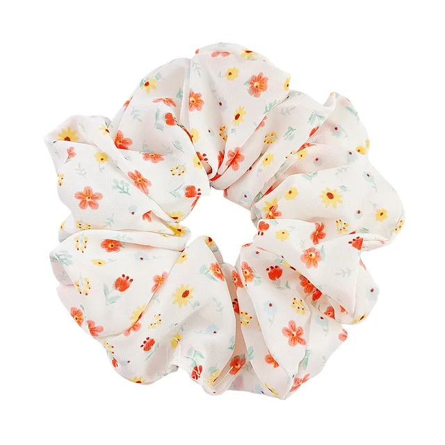 Small flowers print scrunchies