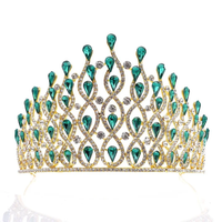 Faux gemstone grand crown