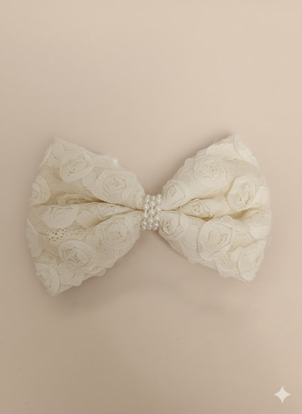 Rosette Bow Hair Clip