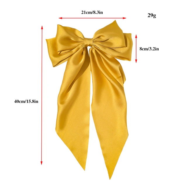 large statement satin bow buckle