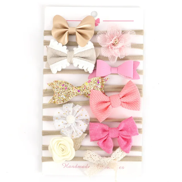 Pack of 10 assorted baby headbands style 7