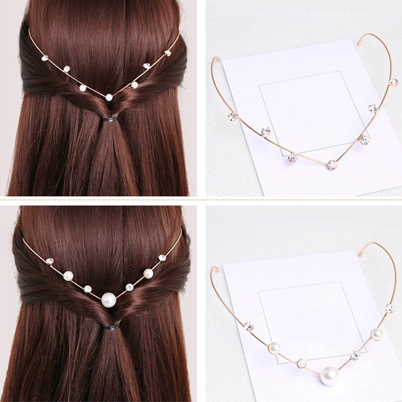 V shape rear hairband