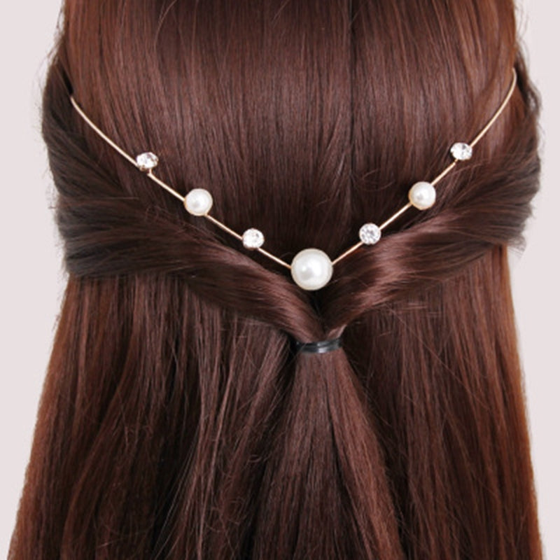 V shape rear hairband