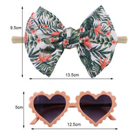 Baby headband and sunglasses combo - heart shape