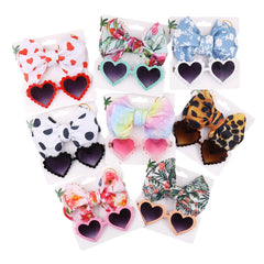 Baby headband and sunglasses combo - heart shape