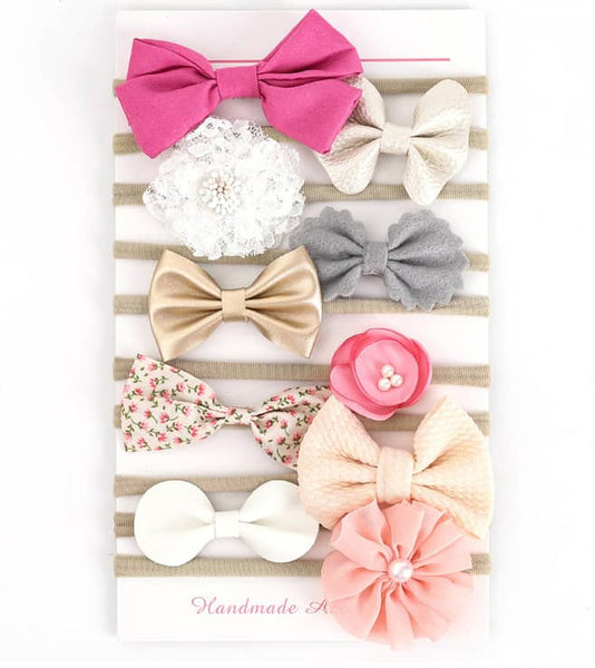 Pack of 10 assorted baby headbands style 10