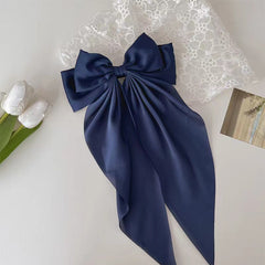 large statement satin bow buckle