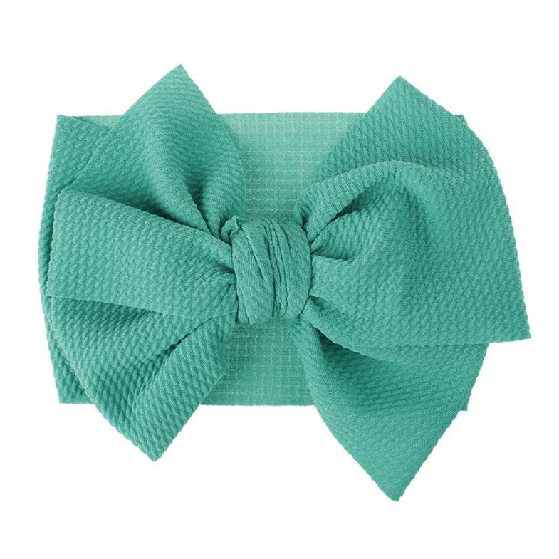 Super soft and stretchable broad cotton cloth band for babies with big knot bow detail