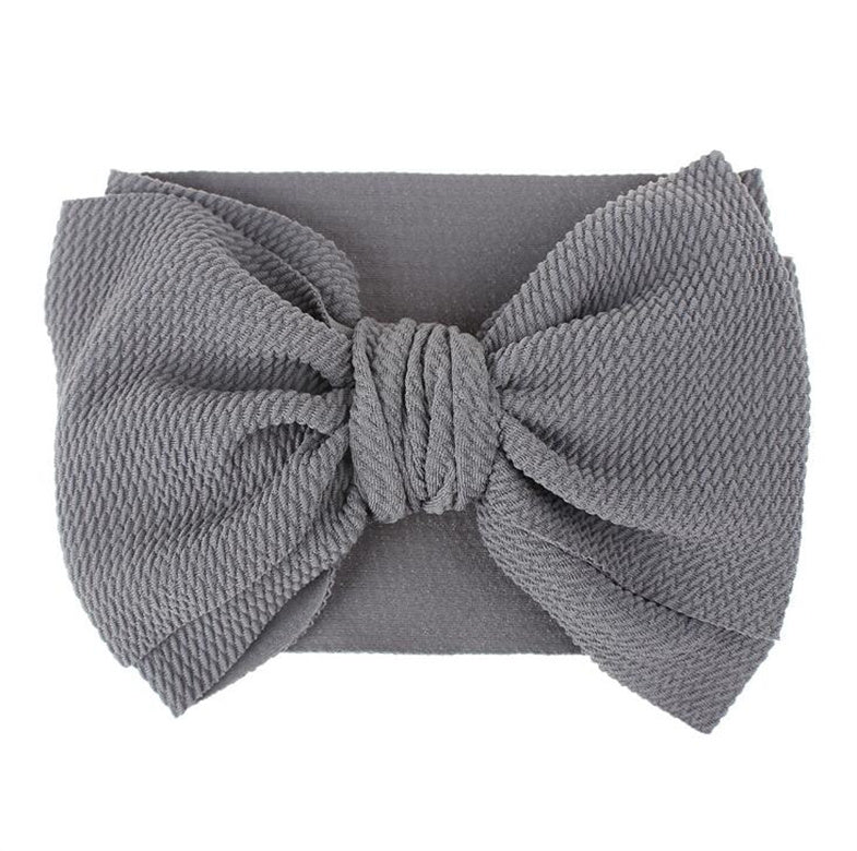 Super soft and stretchable broad cotton cloth band for babies with big knot bow detail